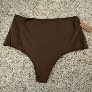 Skims Panties Naked Cheeky Hipster Oxide Stretchy NWT Beige Brown Stretch SZ 2X